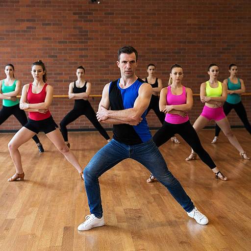 Dynamic Dance Class in Urban Setting