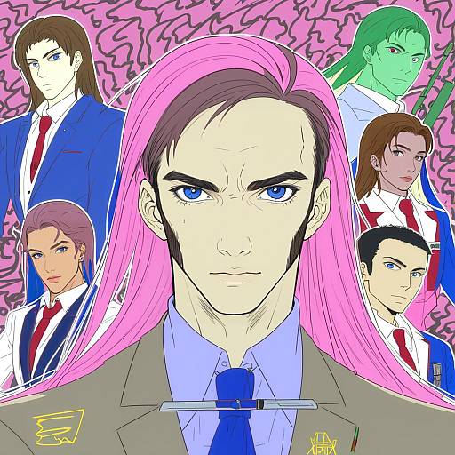 Illustration of Guel jeturk, gundam in the style of Kirisame mia