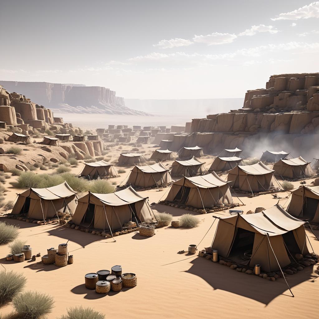 Desert Bandit Camp: Tents and Tension