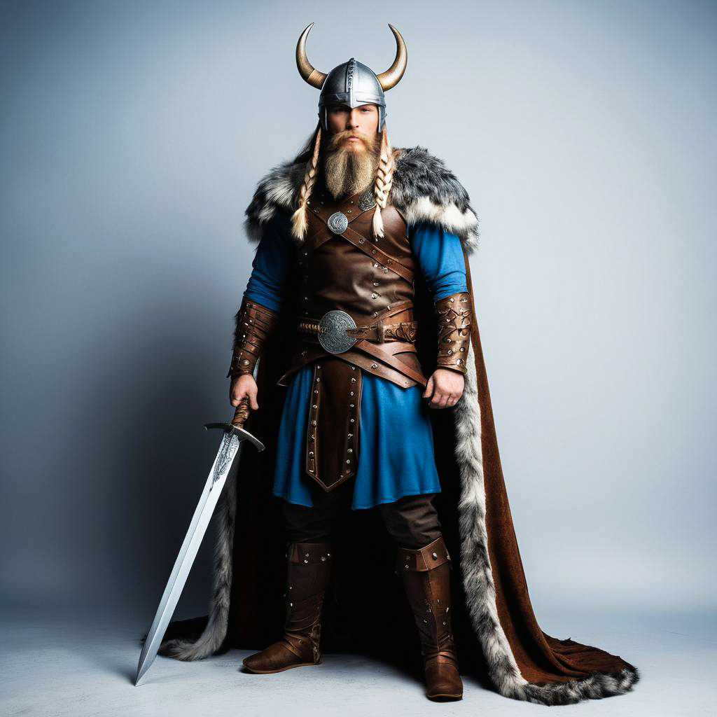 Norse Leader in Viking Warrior Costume