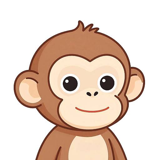 Cute Monkey Profile Avatar