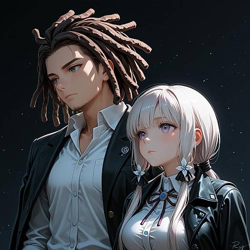 Illustration of Hagakure yasuhiro, danganronpa (series) in the style of Ray.s