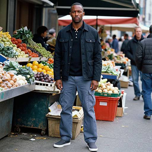 Confident Man in Urban Functional Outfit