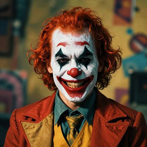 Sinister Psychotic Clown Portrait
