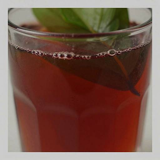 Abstract Close-Up of Red Liquid