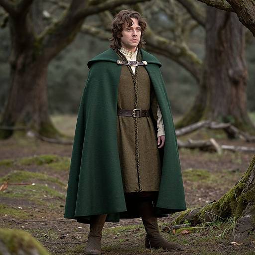 Hobbit Costume in Forest Setting