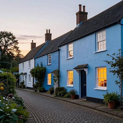 Serene Pathway by Pastel Cottages
