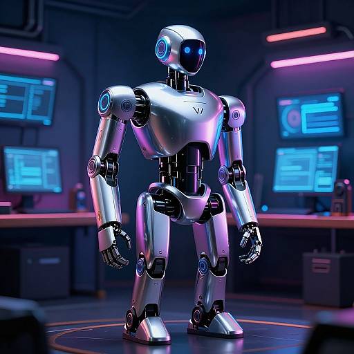 Futuristic Dreamshaper V8 Robot