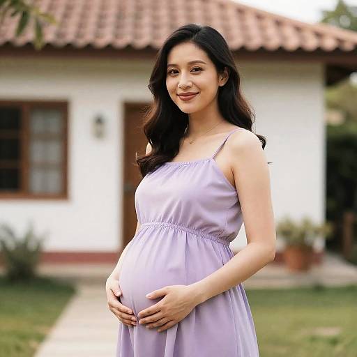 Pregnant Woman Home Maternity Shoot