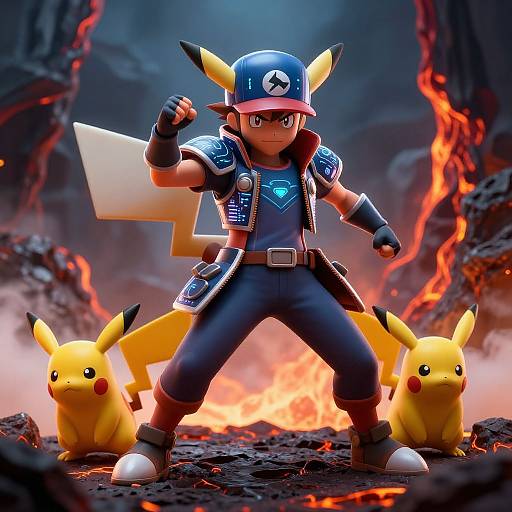 Volcanic Arena Pokemon Trainer AI