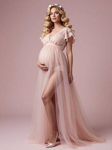 Ethereal Fairy Couture Maternity Portrait