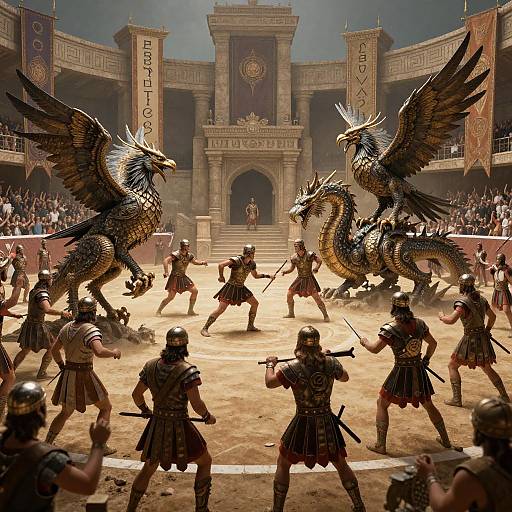 Roman Gladiator Arena Battles Fantasy