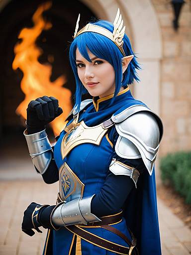 Lifestyle costume photo of Catria (fire emblem). Cosplay clothes