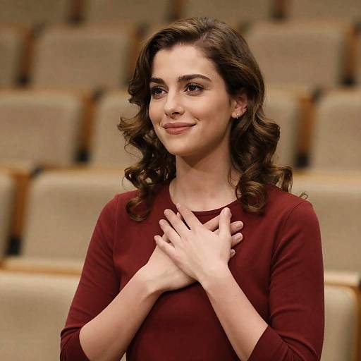 Warm Portrait of a Smiling Woman