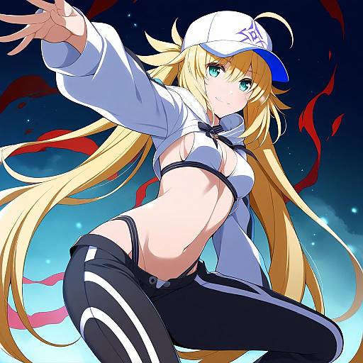 Illustration of Artoria caster (swimsuit) (fate), fate (series) in the style of Eichi yuu