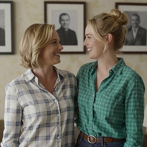 Joyful Moment Between Two Friends