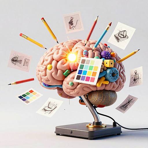 Abstract Artist's Brain Reference Generator