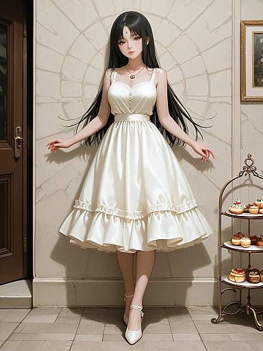 Realistic Casual Chic Woman Portrait