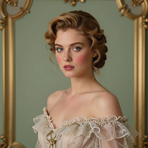 Elegant Vintage Woman Portrait