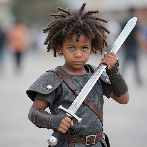 Realistic Boy in Rubble Costume