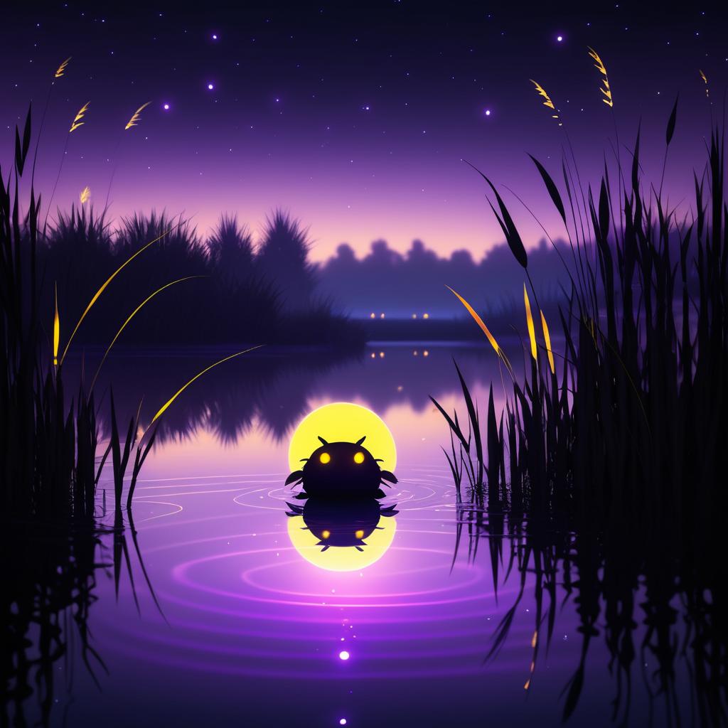 Enchanting Firefly by a Tranquil Lake