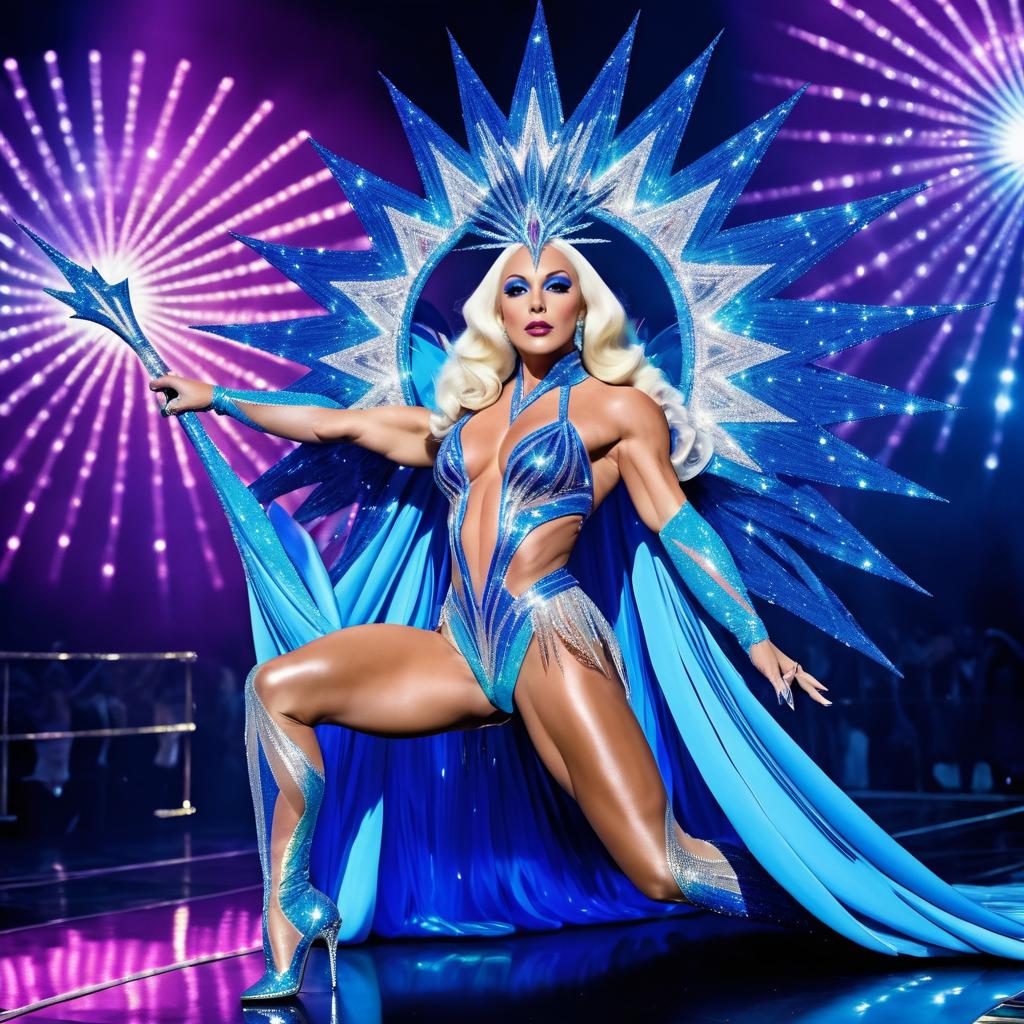 Glamorous Circus Performer Inspired by Lady Gaga