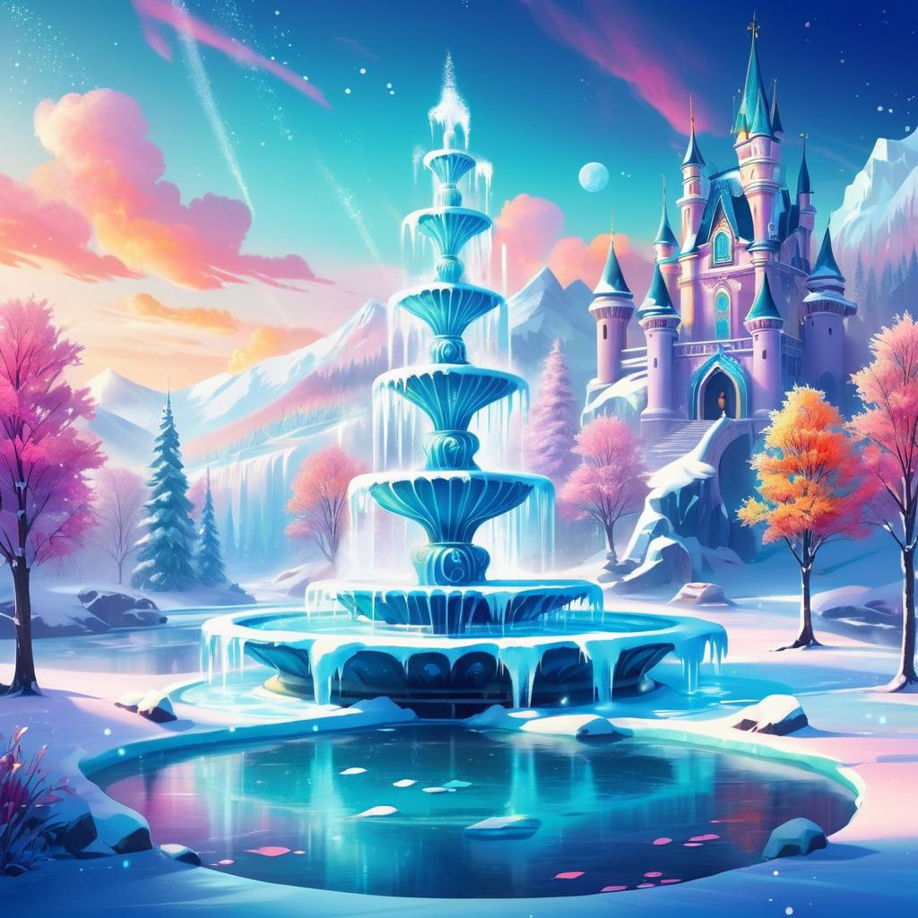 Mystical and Enchanting Frozen Fountains