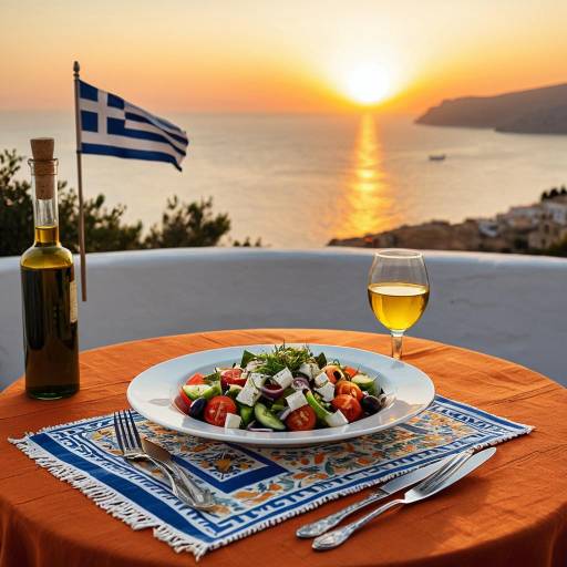 Elegant Mediterranean Dinner at Sunset