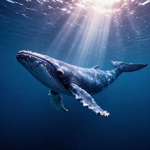 Ethereal Cosmic Whale in Radiant Light