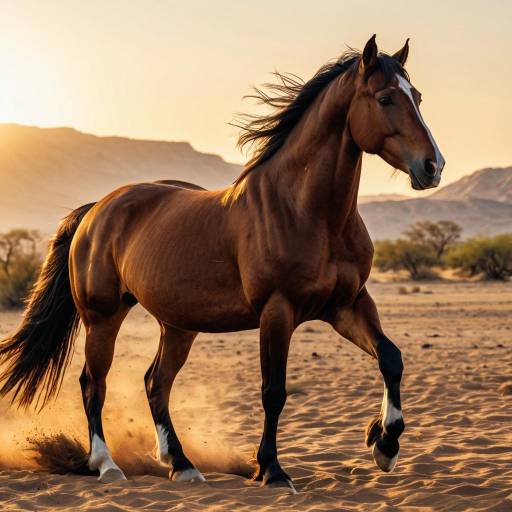 Stunning Sunrise in a Golden Desert Stunning Sunrise in a Golden Desert