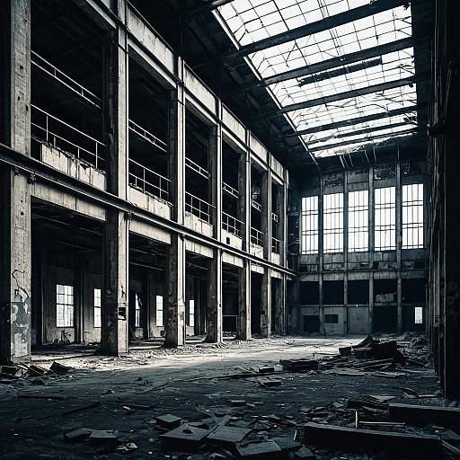 Cinematic Cyberpunk Warehouse in Berlin