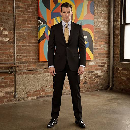 Confident Man in Industrial Loft Style