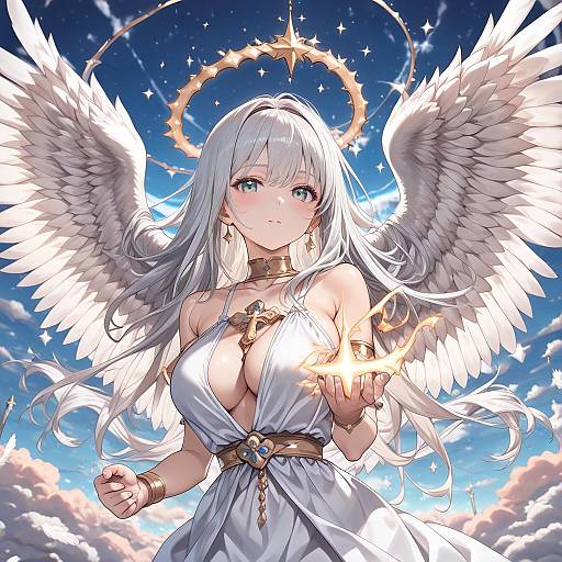 Divine Angelic Girl in Daylight