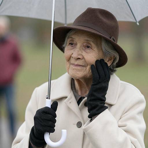 Elegant Elderly Woman in Soft Light