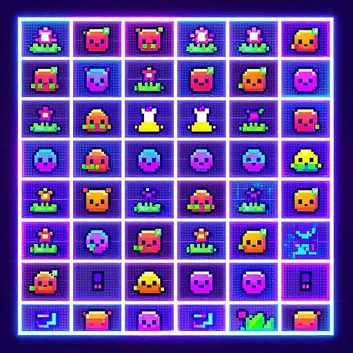 Vibrant PNG to Retro Sprite Transformation