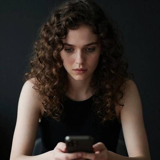 Intense Portrait of a Young Woman