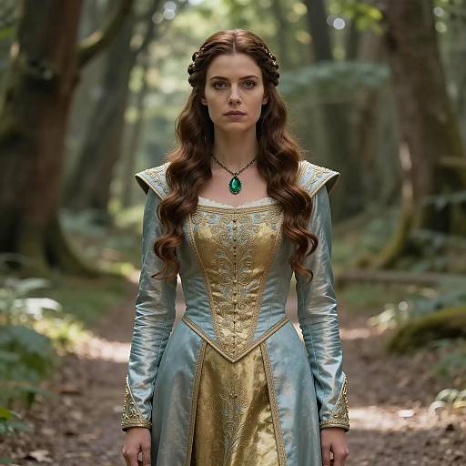 Serious Woman in Fantasy Costume