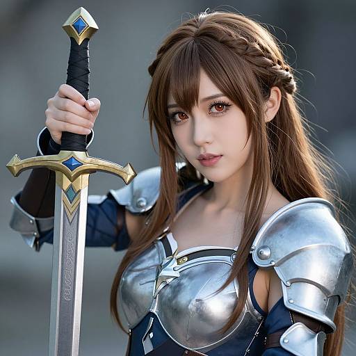 Kida Cosplay Close-Up with Sword