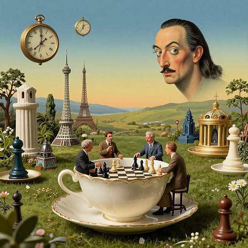Surreal Bug's-Eye Garden Chess