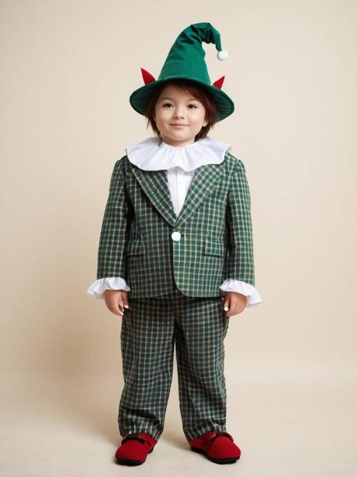 Full-Body Plaid Munchkin Cosplay Photo