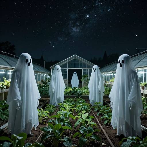 Ghostly Harvest in Floating Greenhouses