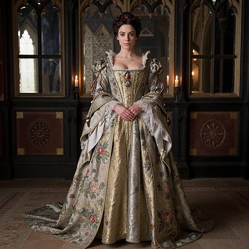 Regal Anne Boleyn Costume Portrait