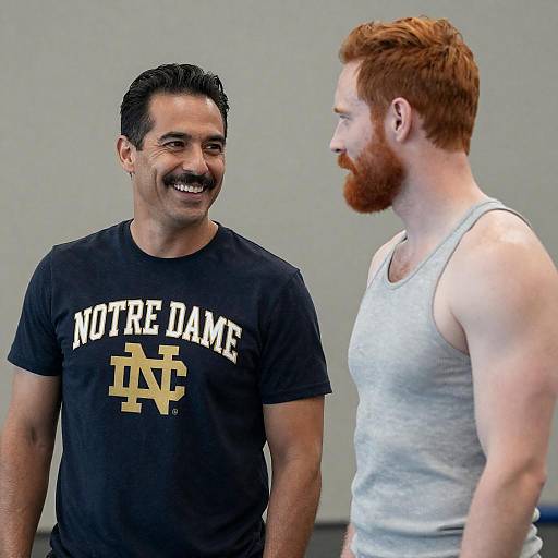 Indoor Portrait of Two Smiling Men
