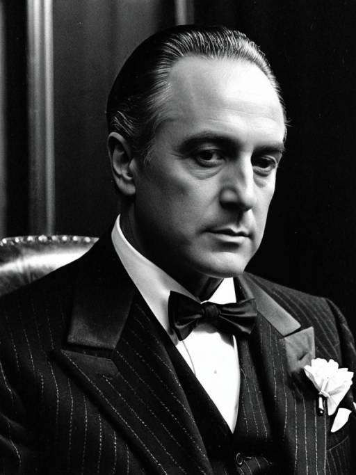 Cinematic Portrait of a Godfather Character