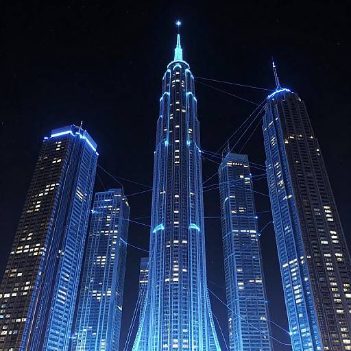 Celestial Architects Build Stardust Skyscrapers