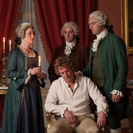 Elegant Gathering in an Opulent Room