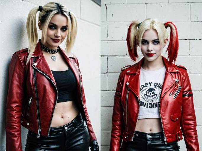 Harley Quinn Rebirth Cosplay Face Swap Duo
