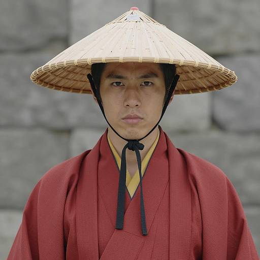 Young Man in Traditional Aang Costume
