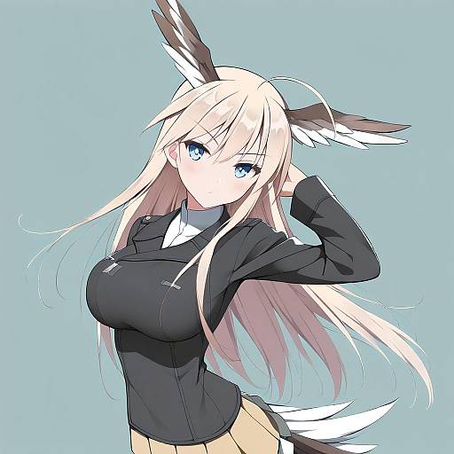 Illustration of Hanna-justina marseille, world witches series in the style of Kamu (geeenius)