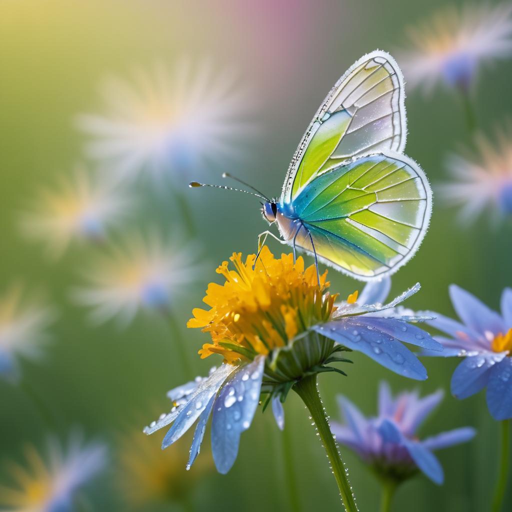 Vibrant Butterfly Portrait on Flower